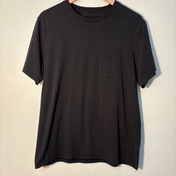 George T-Shirts Men Large Short Sleeve Blue Black Pocket Long Sleeve Bro… - Picture 4 of 8